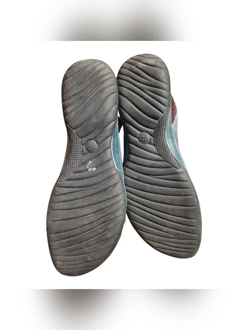 BareTraps Muted Blue Slingback Peep Toe Sandals Size 10M Coastal Grandma Granola